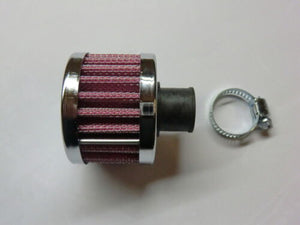 Andningsfilter universal 13mm krom