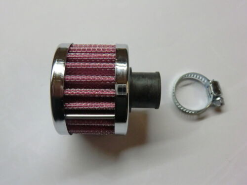 Andningsfilter universal 13mm krom